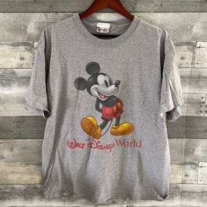 WALT DISNEY WORLD VINTAGE 90s MICKEY MOUSE T-SHIRT GREY MEN’S XL